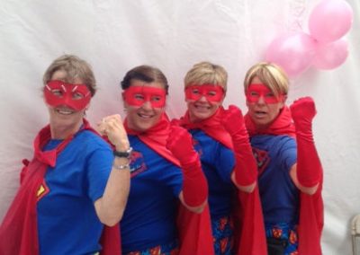 River Spirit paddlers dressed as superheroes